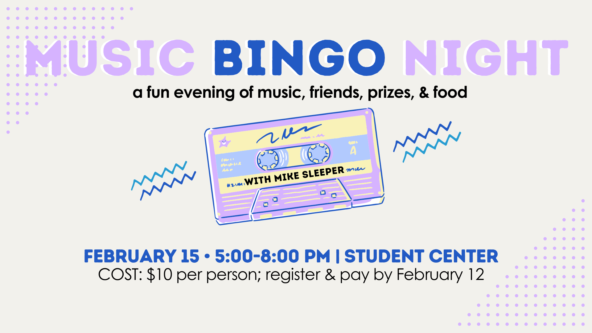 Music Bingo Night